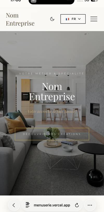 Template Artisan — Savoir-Faire